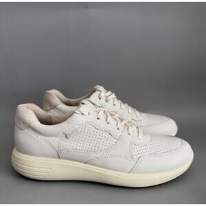 Ecco Soft 7 Runner Lace Up Sneaker Women’s Size 8 US Off White Shoes Danish Shoe